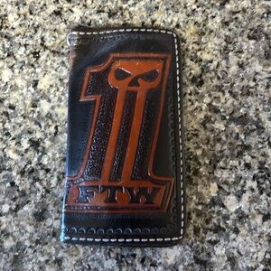 Custom made leather wallet